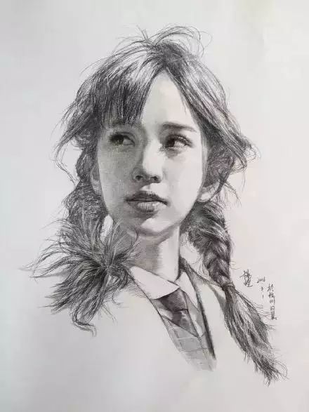 素描人物素描少女原来可以这么美高清图片