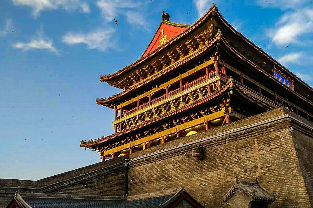 美国游客拍下陕西西安鼓楼照片网友中国古建筑很出众