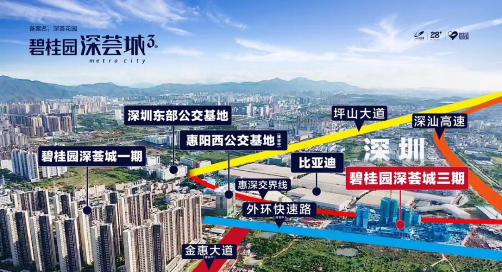 碧桂园深荟城靠近深圳14号线地铁沙田站带精装修