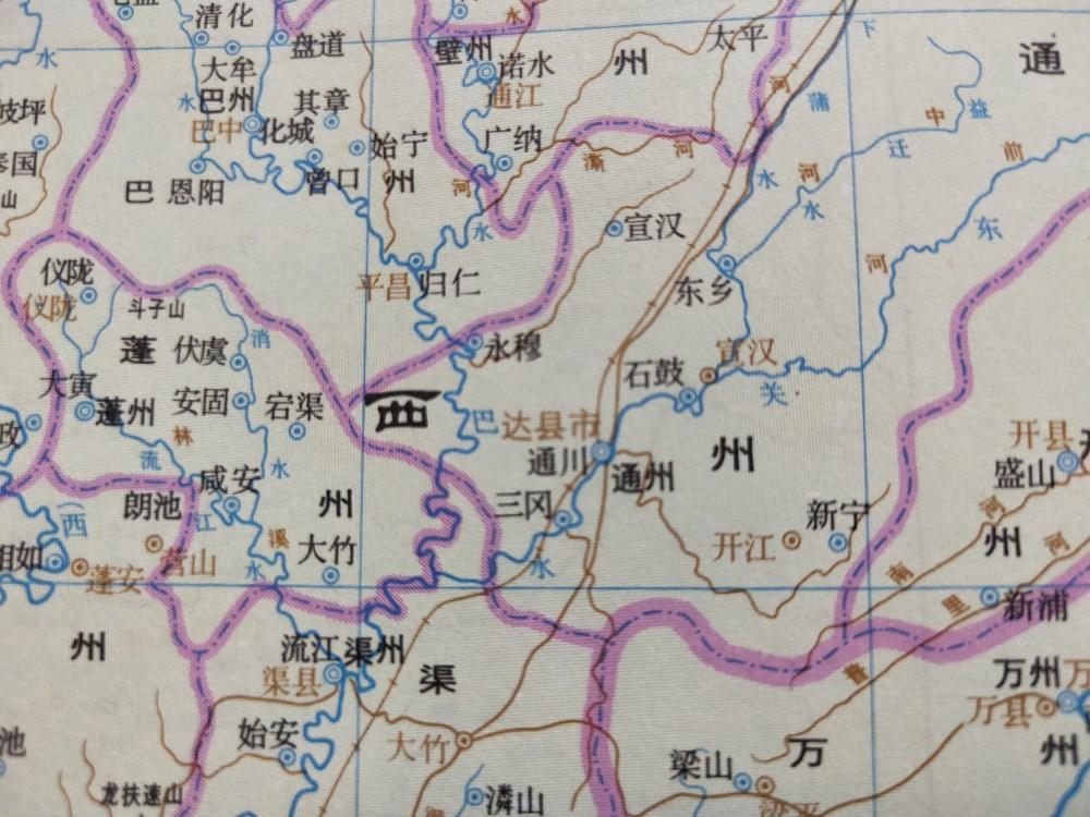 唐代山南西道通州唐代建立后,在隋代郡县制的基础上,增设道级行政区