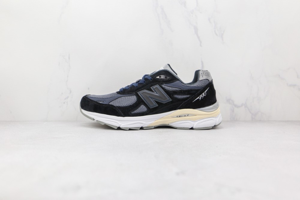 新百伦new balance 990 v3美产复古藏青色慢跑鞋