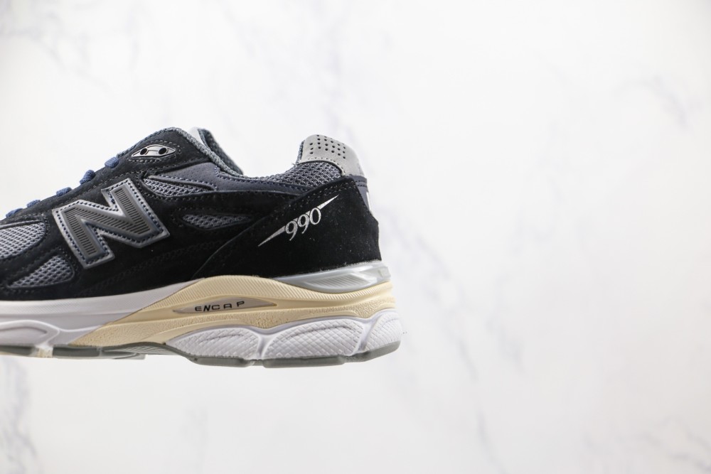 新百伦new balance 990 v3美产复古藏青色慢跑鞋