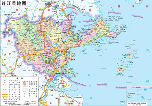 连江县域图