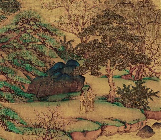 中国古美術 唐代 李思訓款 山水画 掛軸 絹布 肉筆 唐物 書道 古画 收藏逸品 中国古美術 唐代 李思訓款 山水画 掛軸 絹布 肉筆 唐物 書道 古画 收藏