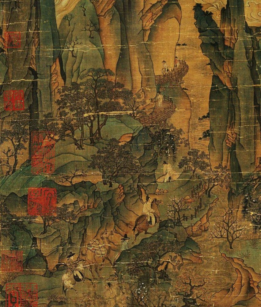 唐代中期青绿山水画代表画家——李思训,李昭道