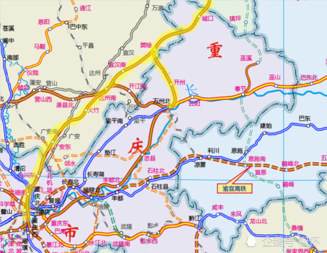 渝西高铁川渝境内段(来自铁路建设规划)