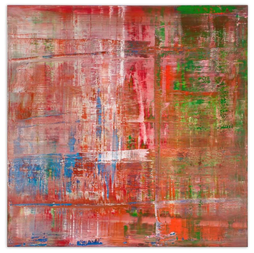 格哈德 里希特《抽象画》 油彩画布 240 x 240 cm