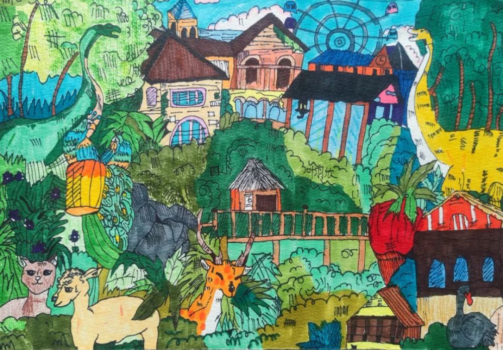 第一名 绿水青山就是金山银山-陈曾卓小学组绘画组你的作品获奖了吗?
