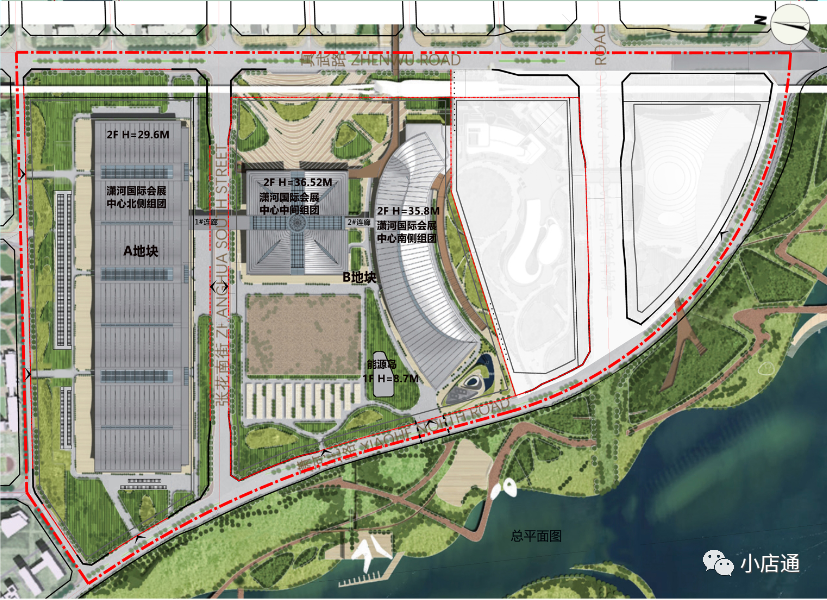 潇河国际会展中心项目规划总平面图