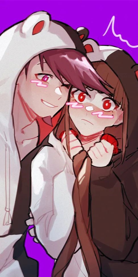 弹丸论破春川魔姬和其他角色的奇怪组合动漫全面屏壁纸