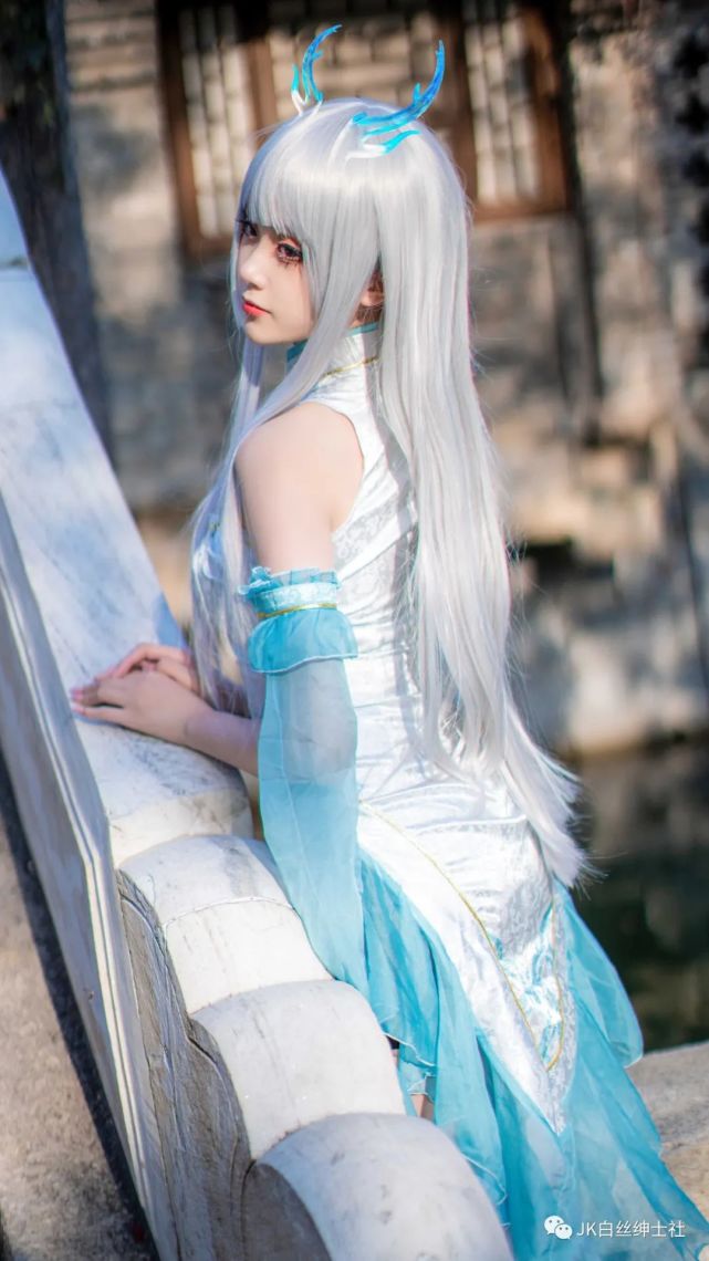cos:王者荣耀西施同人旗袍cos正片@秋楚楚