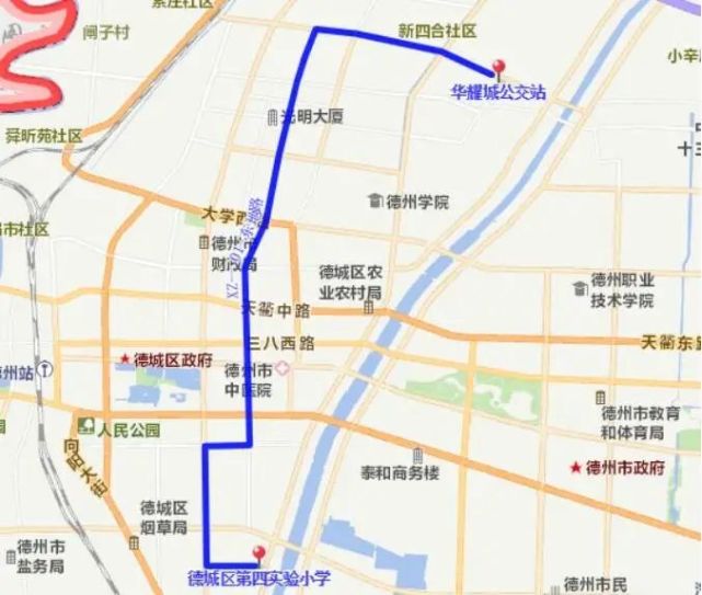 德州市区拟开通两条新公交线路沿途覆盖众多小区中小学