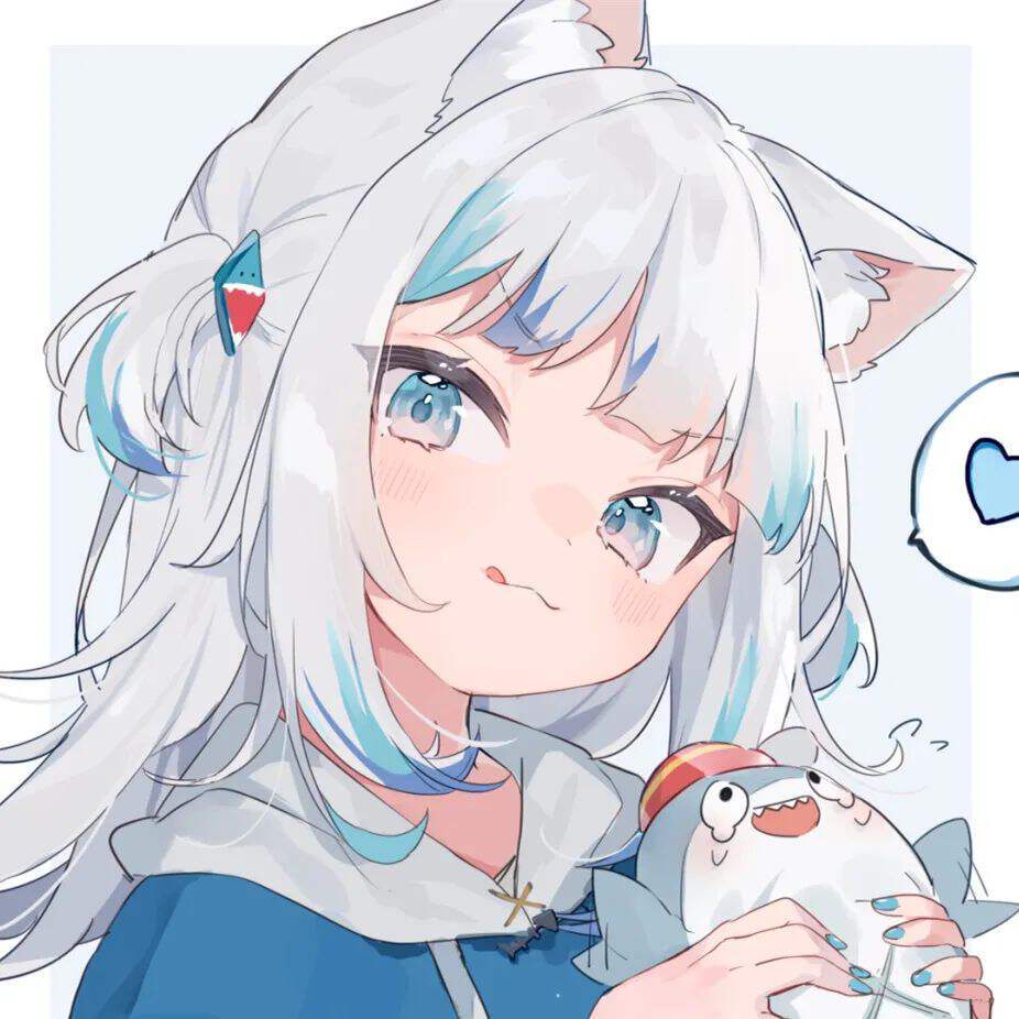 小鲨鱼女孩动漫头像