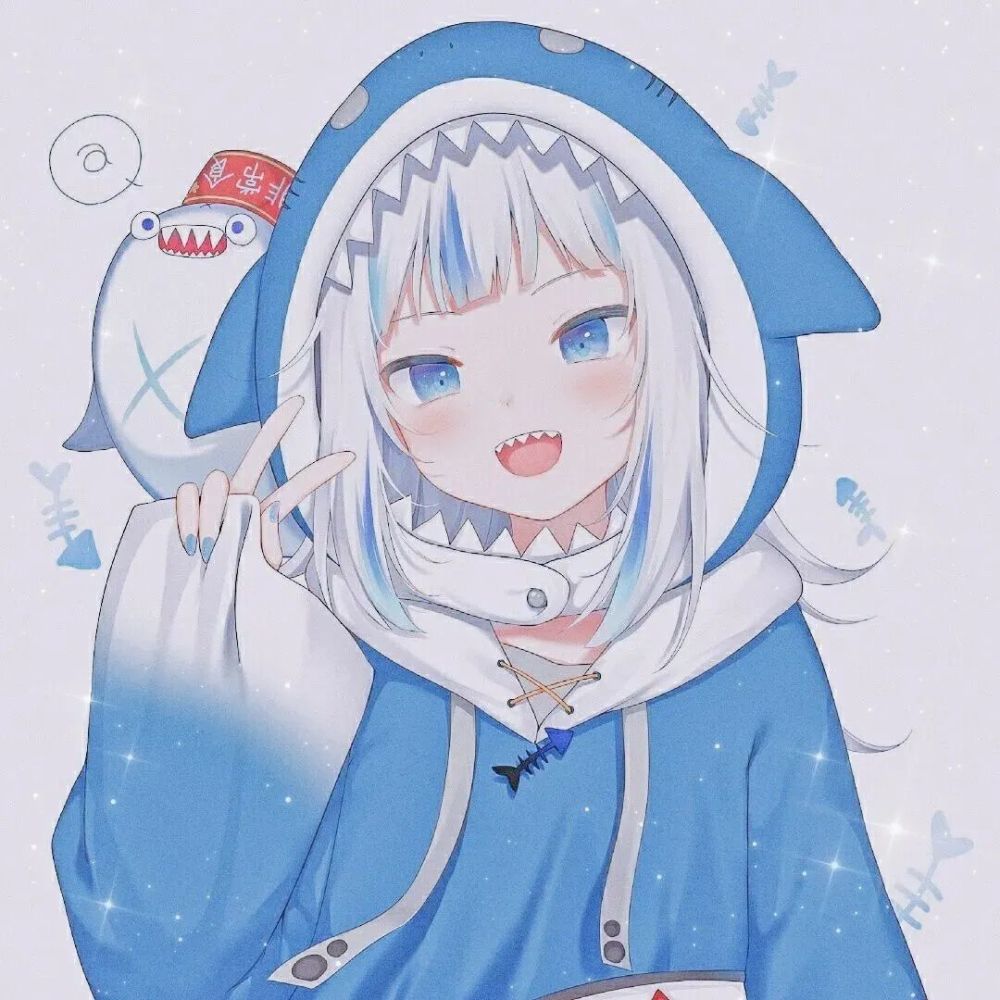 小鲨鱼女孩动漫头像