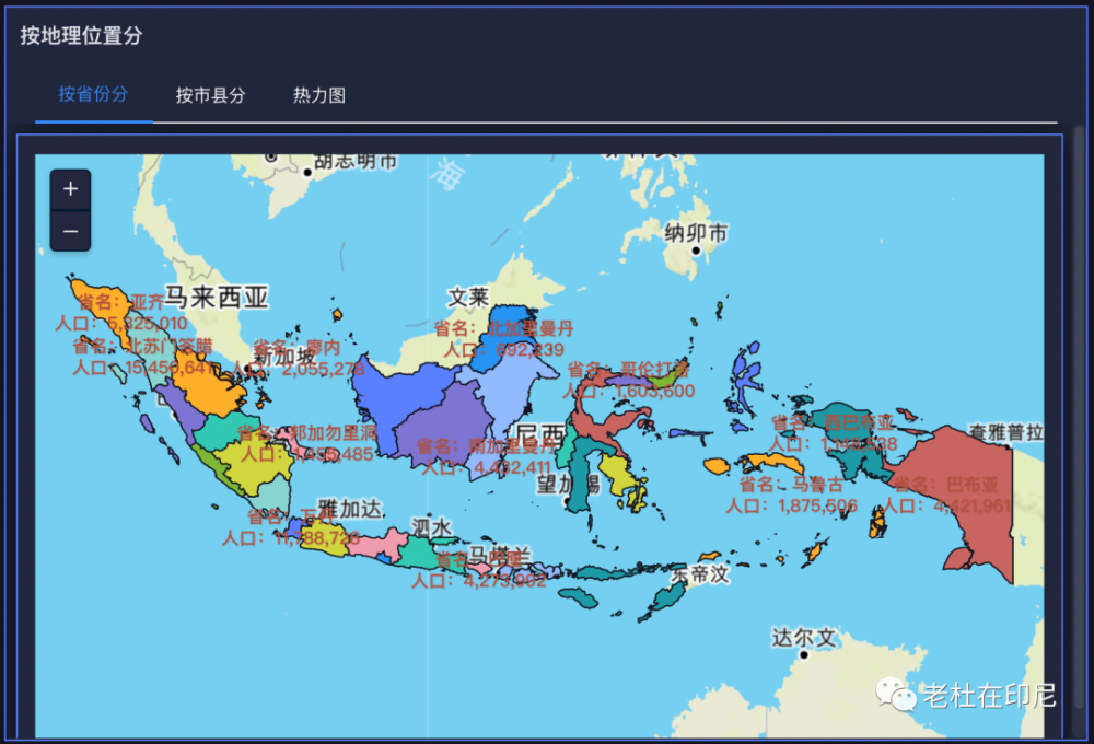 原创印尼国家人口地理数据库上线啦