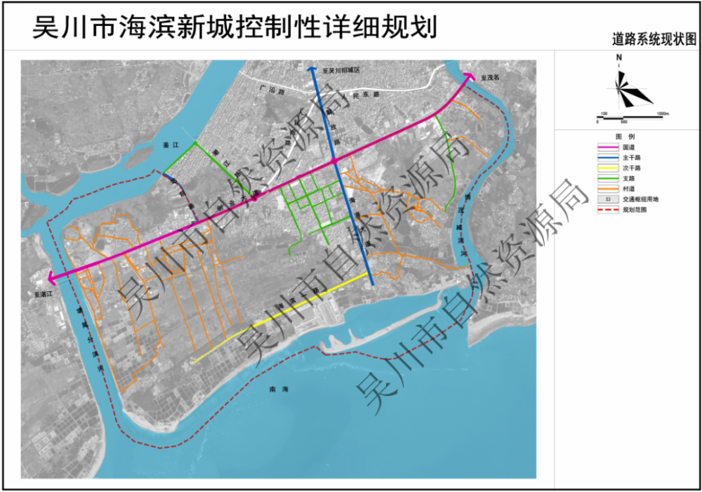 吴川海滨新城规划出炉,用地规模1350.82hm