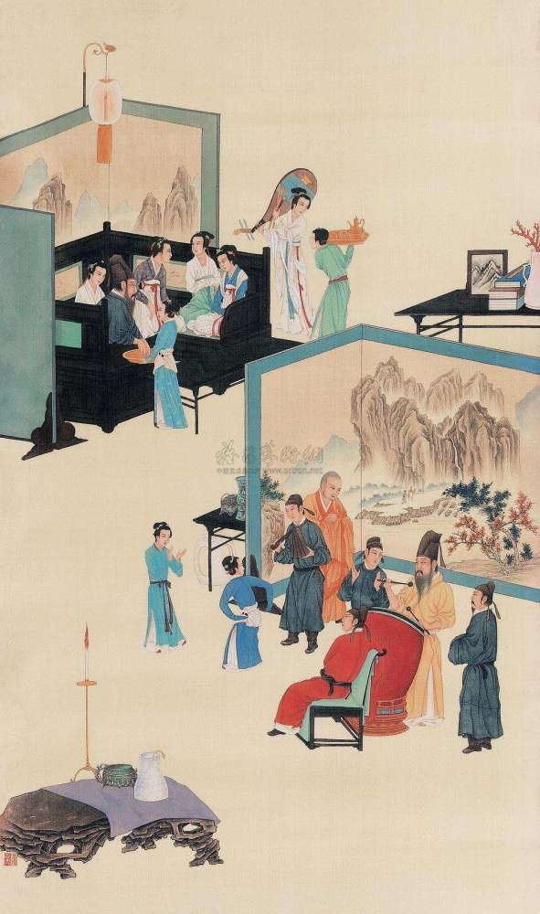 中国十大传世名画之《韩熙载夜宴图》一些少有人知的