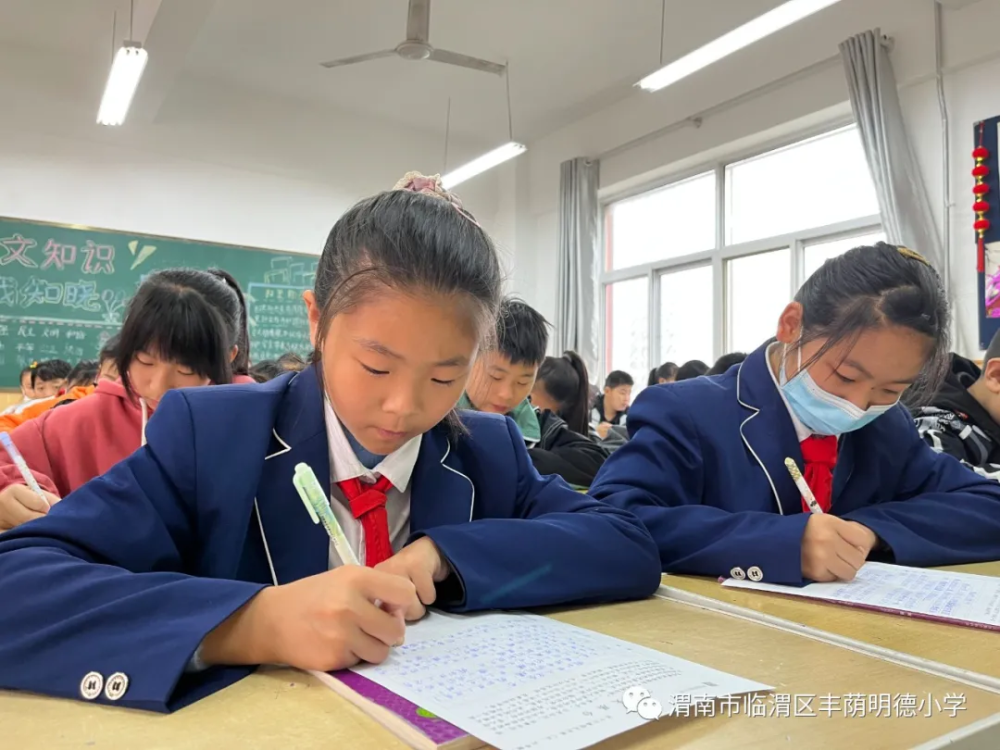 渭南市临渭区丰荫明德小学笔尖飞扬炫童心妙笔生花展风采