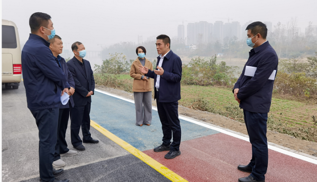 沈丘县长余长坤调研沙颍河生态景观带建设