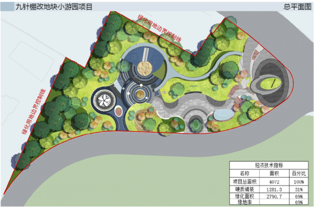 九江城区将新建一处小游园,项目建设面积4072平方米!