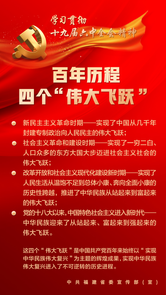 带你全面了解党的十九届六中全会精神!