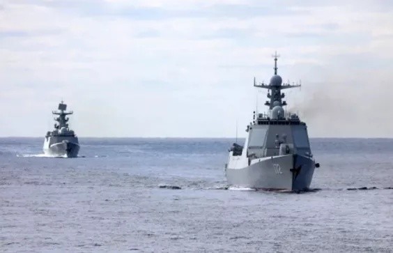 趣谈中国海军舰队穿过对马海峡进入日本海其中一艘名为邯郸