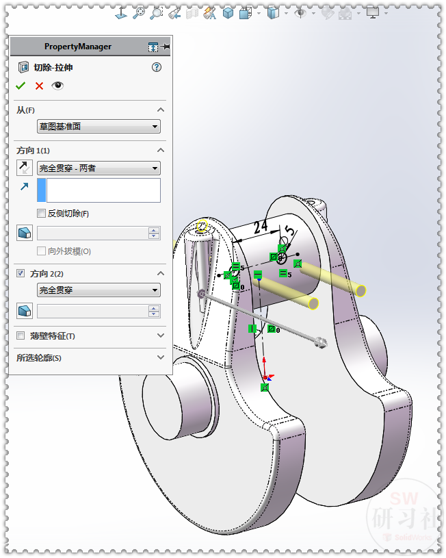 用solidworks再画一根曲轴