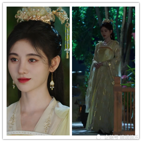 《嘉南传》鞠婧祎每个造型都美如画,其中一套如月亮仙子,另一套就一言