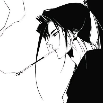黑白动漫男头