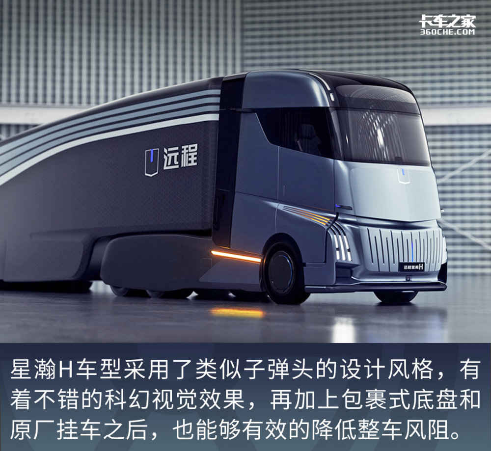 吉利发布远程新能源概念卡车,造型太帅了,不输特斯拉