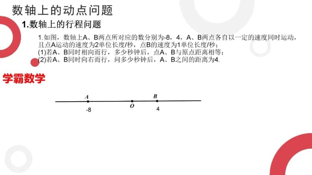 数轴上的动点问题新初一学生如何拿下