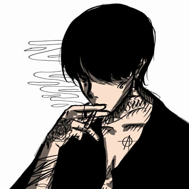 动漫男生头像:微丧动漫男头像