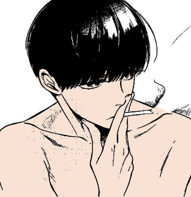 动漫男生头像:微丧动漫男头像