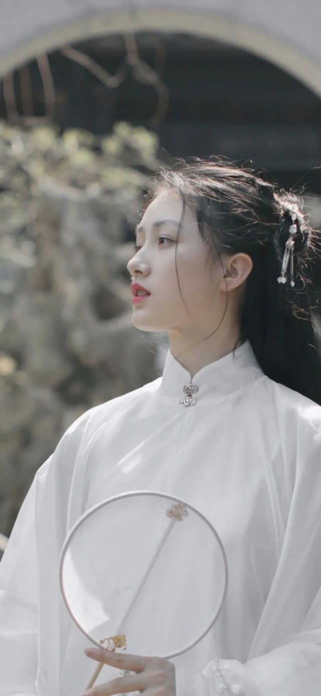 白衣姑娘,古典唯美中国风