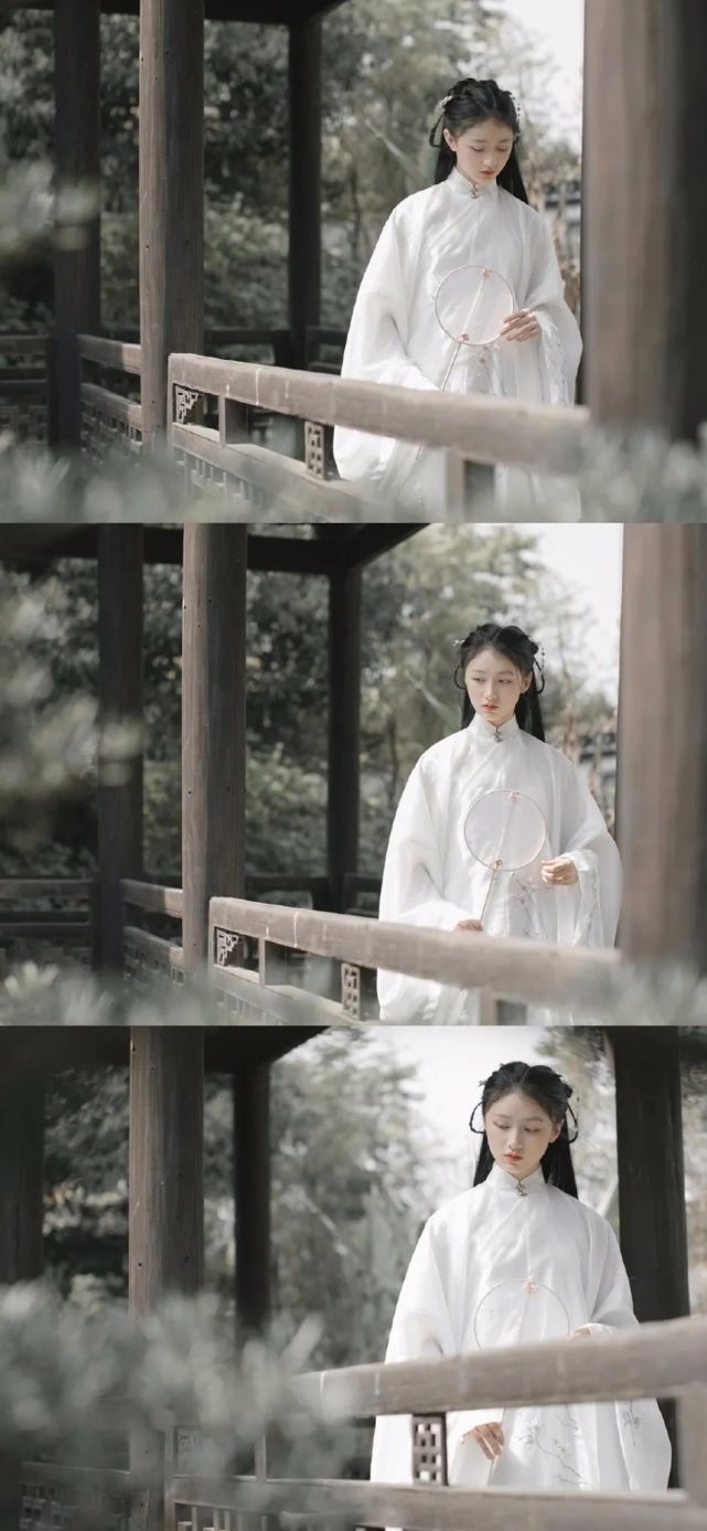 白衣姑娘,古典唯美中国风