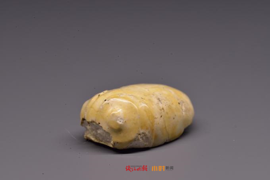 瑶山墓地还出土过一些椭圆形的缝缀玉件,形状很像蝉.