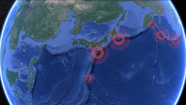 全球约85%的活火山和约80%的地震都集中在太平洋地区.