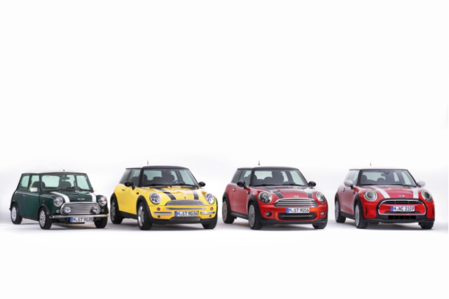 图:2011年10月上市的mini coupe一直生产至2015年才停产,车架代号r58.