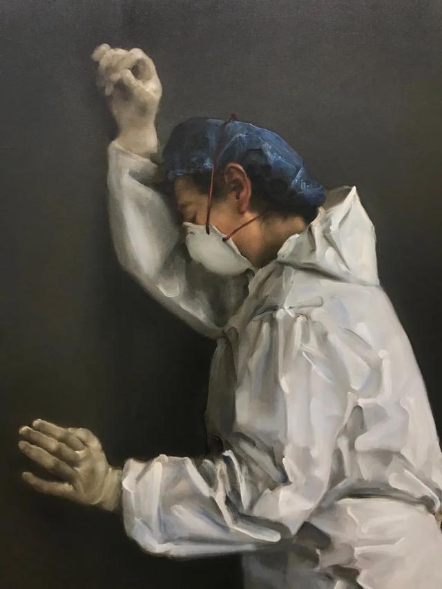 庞茂琨,他的领域是写实油画,素描,多注重人物肖像,有作品《苹果熟了》