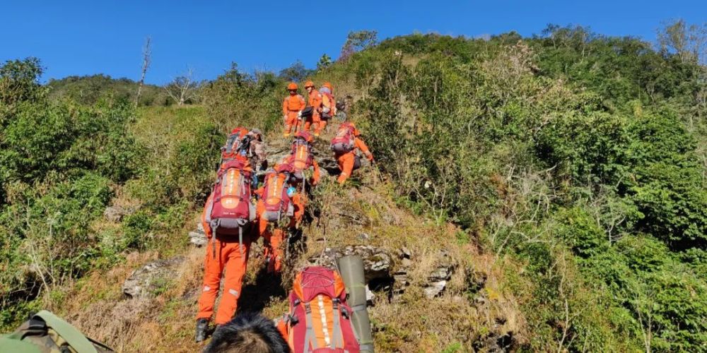紧急救援|云南森林消防总队全力搜救4名进入云南哀牢山野外作业失联
