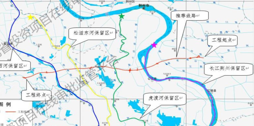 武松高速江陵至松滋段,总投资160亿,观音寺大桥扩宽为8车道