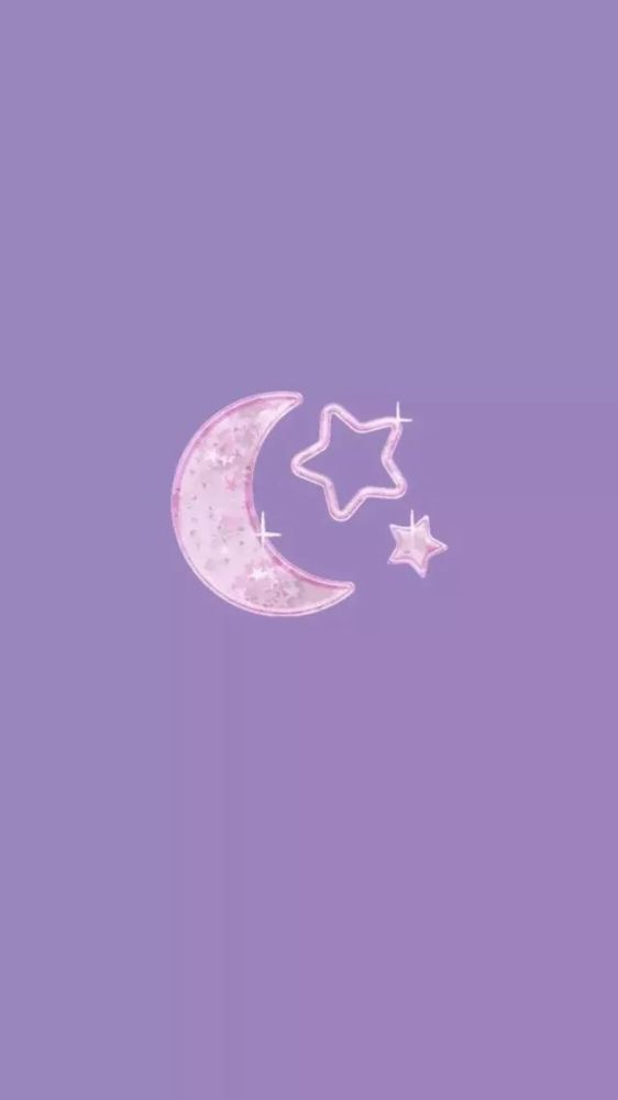 少女梦幻般的紫色星空壁纸系列