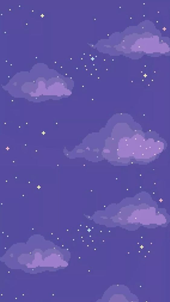 少女梦幻般的紫色星空壁纸系列