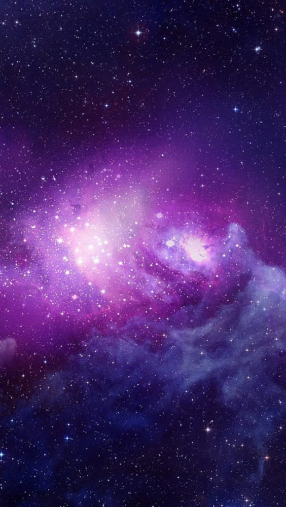 少女梦幻般的紫色星空壁纸系列