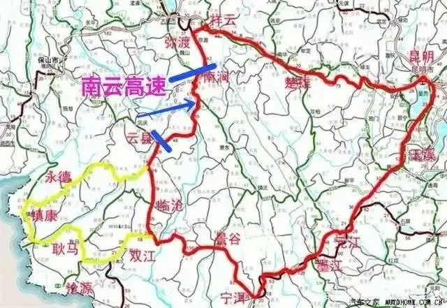 临沧市云县境内,是国家高速公路网g5612大理至临沧高速公路的重要组成
