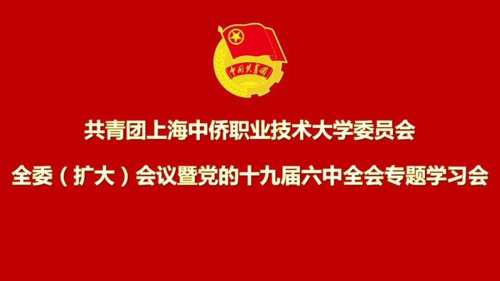 第2049期校团委召开全委扩大会议暨党的十九届六中全会专题学习会