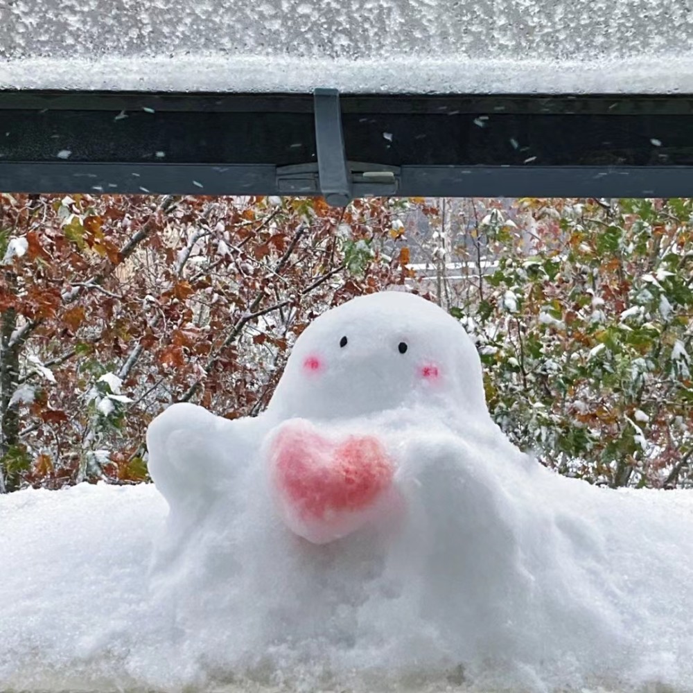 下雪搭配雪人头像