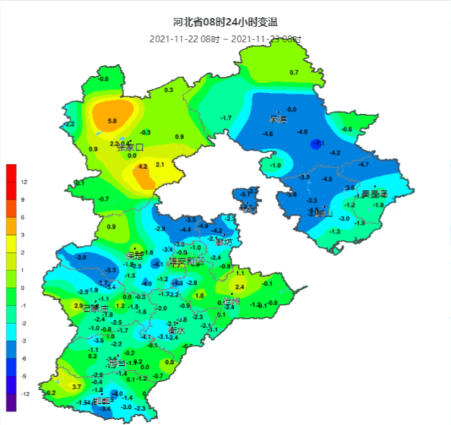 降温|寒潮|昼夜温差|河北省气象台