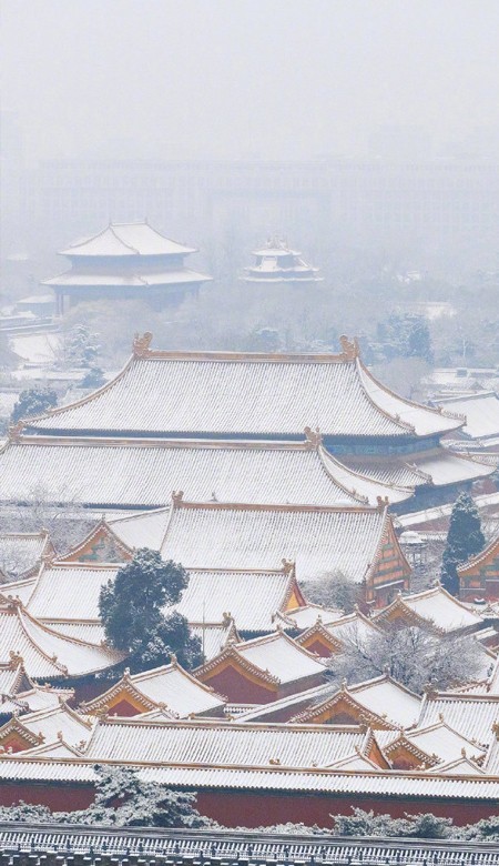 2021故宫雪景手机壁纸大图_故宫唯美雪景高清壁纸