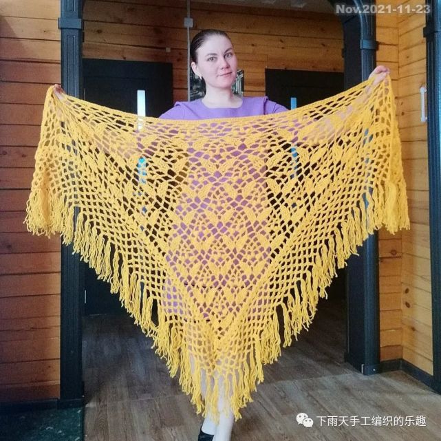 3款钩针大大大披肩,一件比一件美丽!钩针图解